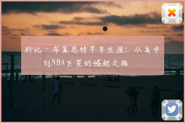科比·布莱恩特早年生涯:从高中生到NBA巨星的崛起之路